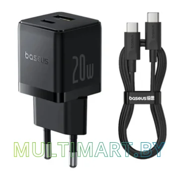 Сетевое зарядное Baseus Palm Fast Charger C+U 20W P10111608113-01 (черный)